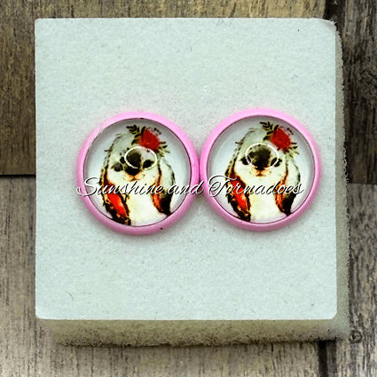 🐰🌸 Pink Bunny Stud Earrings – Cute Floral Rabbit Earrings 🌸🐰 - Image 8