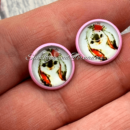 🐰🌸 Pink Bunny Stud Earrings – Cute Floral Rabbit Earrings 🌸🐰 - Image 6