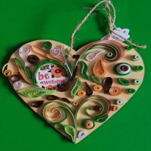 Quilled “Be Awesome” – hanging decoration