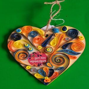 Quilled “you are amazing” – hanging decoration