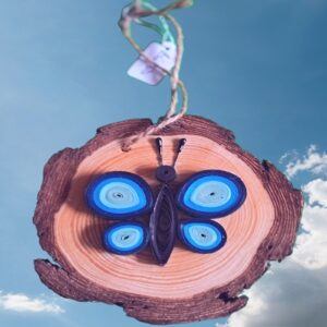 Quilled Blue Butterfly – hanging decoration