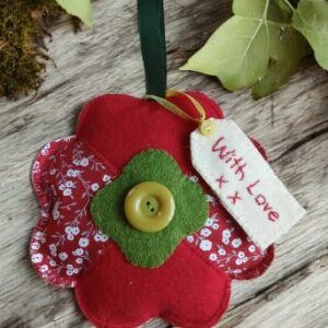 Mother’s Day flower hanging. Filled with homegrown lavender . All proceeds to The Stroke Association