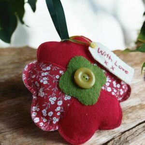 Mother’s Day flower hanging. Filled with homegrown lavender . All proceeds to The Stroke Association