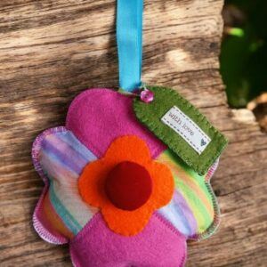 Mother’s Day flower hanging. Filled with homegrown lavender . All proceeds to The Stroke Association