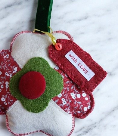 Felt flower hanging decoration. Filled with homegrown lavender . All proceeds to The Stroke Association - Image 2