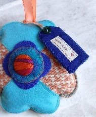 Felt flower hanging decoration.Filled with homegrown lavender . All proceeds to The Stroke Association - Image 2