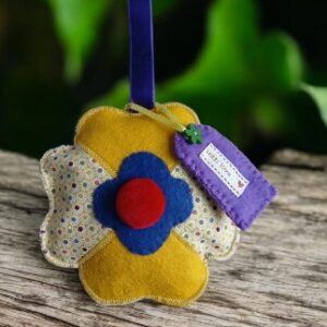 Mother’s Day flower hanging. Filled with homegrown lavender . All proceeds to The Stroke Association