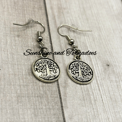 Handmade Silver Tree Of Life Earrings - Image 5