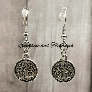Handmade Silver Tree Of Life Earrings