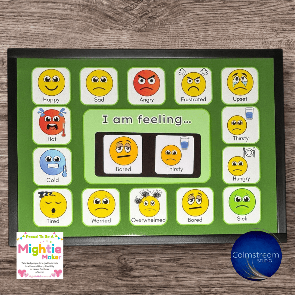 Interactive A4 Sublimated Metal Emotion Board for Emotional Awareness