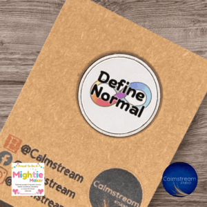 Rainbow Infinity Define Normal Stainless Steel Pin Badge – 25mm