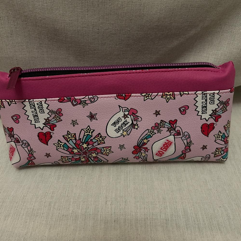 pink you rock pencil case