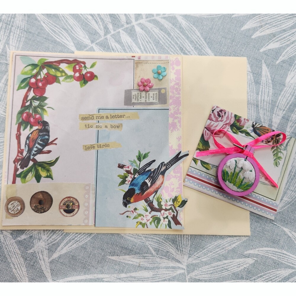Vintage Style Card and Floral Magnet Sets, 3 available - Image 6