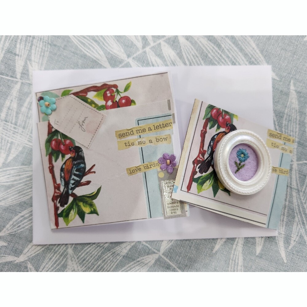 Vintage Style Card and Floral Magnet Sets, 3 available - Image 2