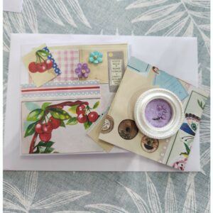 Vintage Style Card and Floral Magnet Sets, 4 available