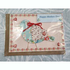 Mothers Day Card with Hanging Bird Keepsake