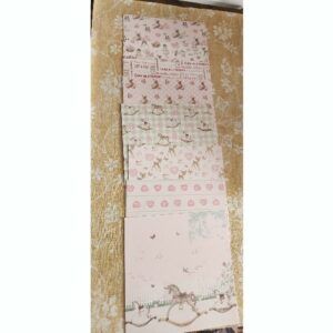 Set of pretty papers for baby cards, cardmaking paperstock