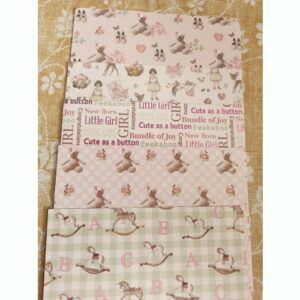 Set of pretty papers for baby cards, cardmaking paperstock