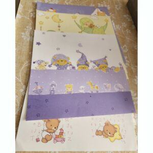 Set of Cute Children’s Paperstock for Cardmaking and papercraft