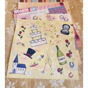 Paperstock, Set of 10 Paperstock for Wedding Cards, 6 by 6 inch papers