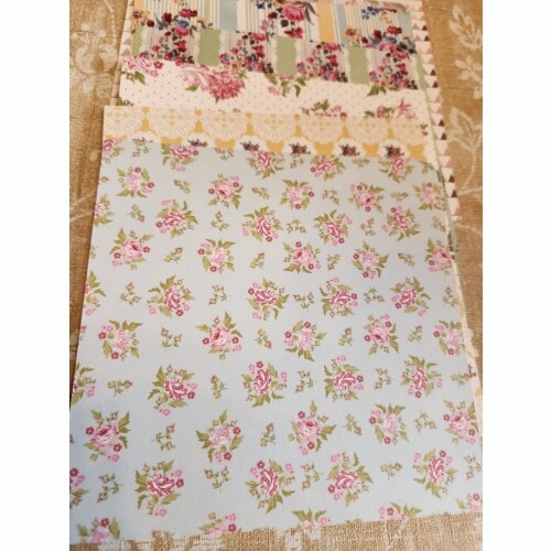 Paperstock, Set of 10 Pretty 6 by 6 inch papers