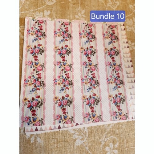 Paperstock, Set of 10 Pretty 6 by 6 inch papers - Image 9