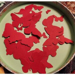 Butterfly Die-cut Card shapes, available in 7 colours