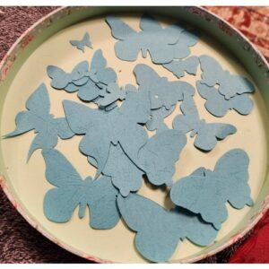 Butterfly Die-cut Card shapes, available in 7 colours