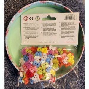 Baker Ross Bow Buttons in a mix of colours