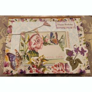 Vintage style Floral Birthday Card