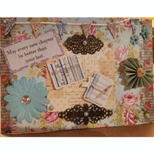 Vintage style card with Books/Reading theme