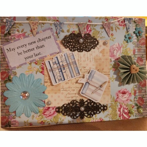 Vintage style card with Books/Reading theme - Image 2