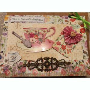 Vintage style card with Tea theme