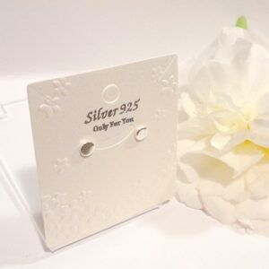 925 silver flat stud earrings