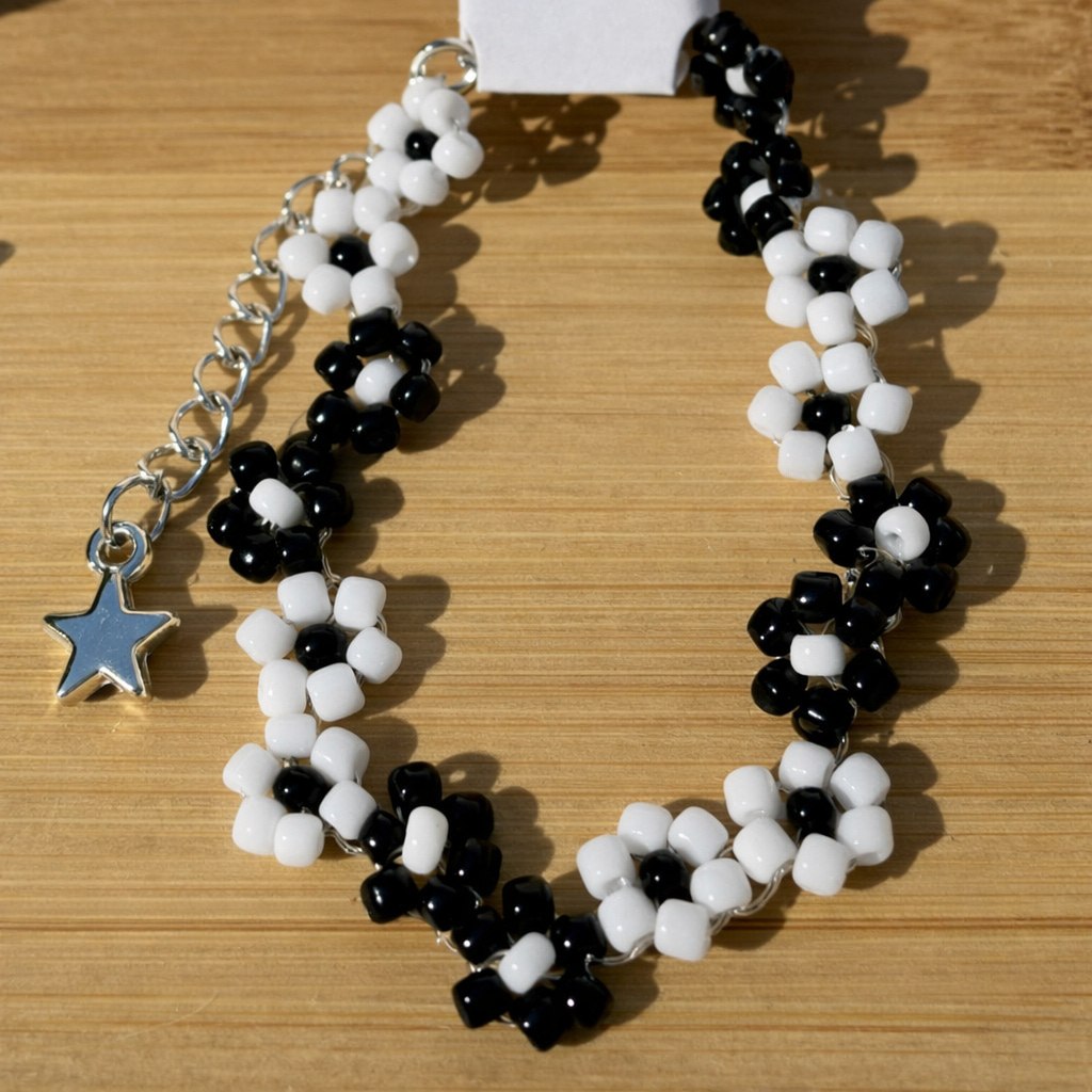 Duobloom Friendship Bracelet – Pick Your Two Colours | Handmade Flower Bracelet UK - Image 2