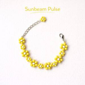 Petal Pulse Flower Bracelet – Handmade Colourful Beaded Statement Jewellery UK