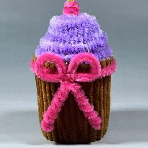 Fuzzywire Cupcake – Charming Decorative Piece