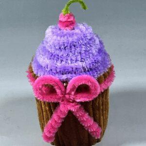 Fuzzywire Cupcake – Charming Decorative Piece