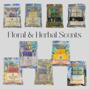 Wax Melt Snap Bars – Floral & Herbal Scents