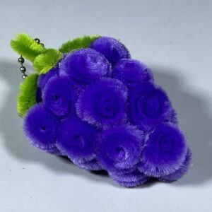 Fuzzywire Grape Bunch Keychain/Bag Charm
