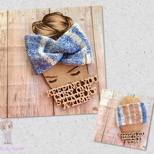 Hand Knitted Chunky Twisted Headwrap