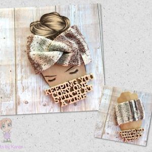 Hand Knitted Chunky Twisted Headwrap