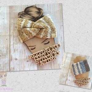 Hand Knitted Chunky Twisted Headwrap