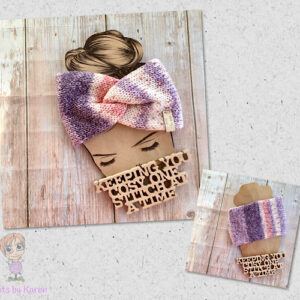 Hand Knitted Chunky Twisted Headwrap