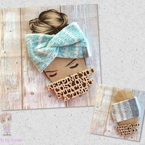 Hand Knitted Chunky Twisted Headwrap