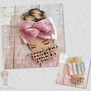 Hand Knitted Chunky Twisted Headwrap