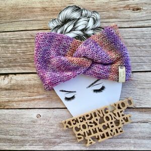 Medium Weight Machine-Knitted Twisted Headwrap