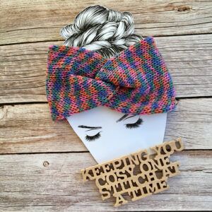 Medium Weight Machine-Knitted Twisted Headwrap