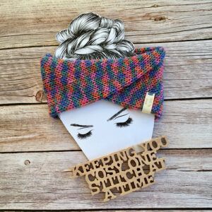 Medium Weight Machine-Knitted Twisted Headwrap