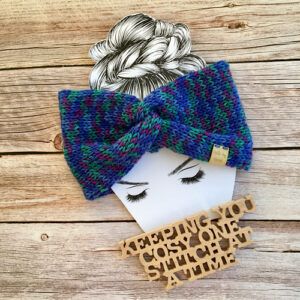 Medium Weight Machine-Knitted Twisted Headwrap